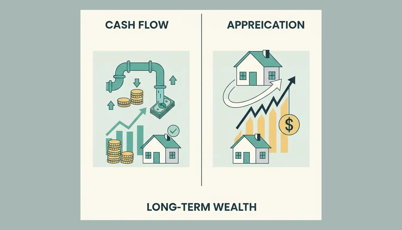 The Role of Cash Flow vs Appreciation in Long-Term Wealth
